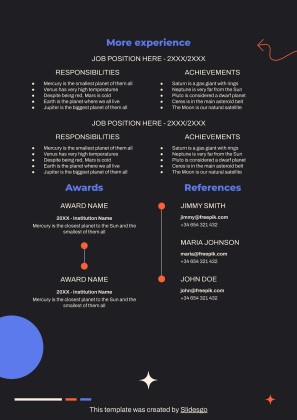 Plantilla de presentación CV de diseñador de alta costura