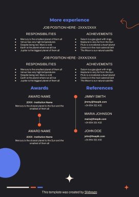 Plantilla de presentación CV de diseñador de alta costura