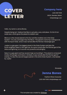 Plantilla de presentación CV de diseñador de alta costura