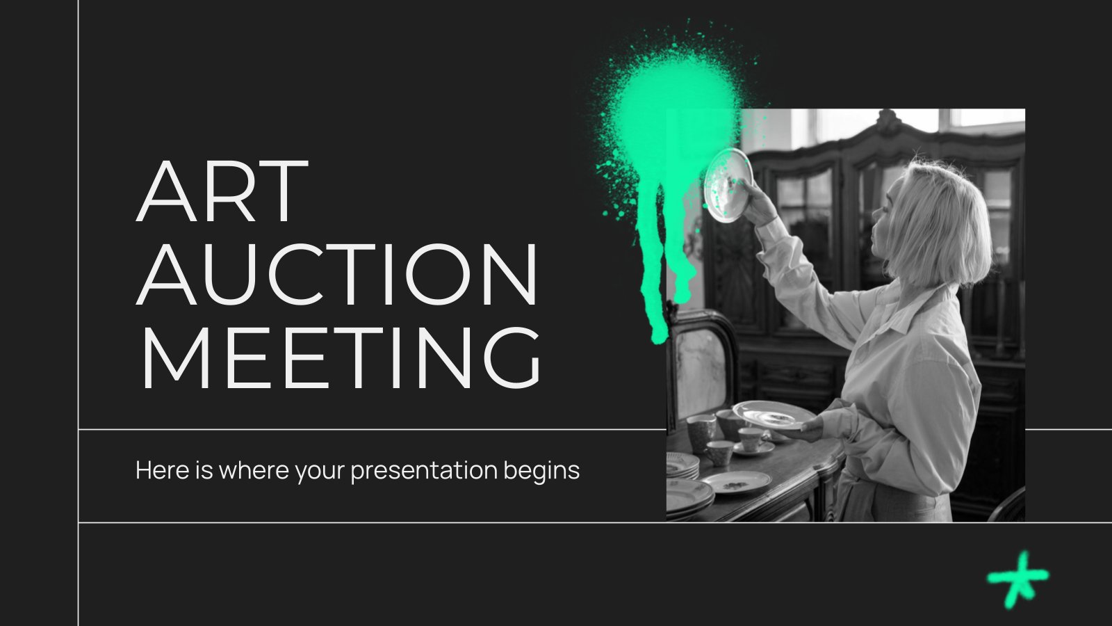 Art Auction Meeting presentation template 