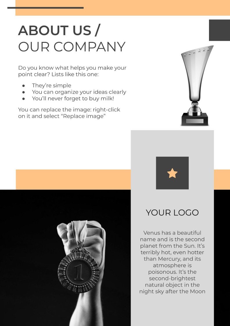 Trophy and Awards Catalog Google Slides & PowerPoint