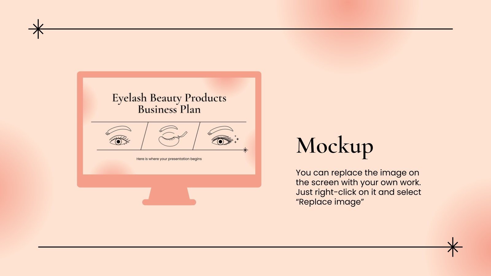 Eyelash Beauty Products Business Plan Google Slides & PPT