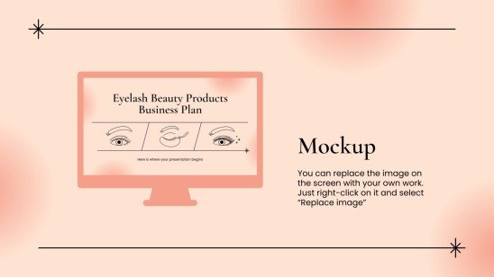 Eyelash Beauty Products Business Plan presentation template 