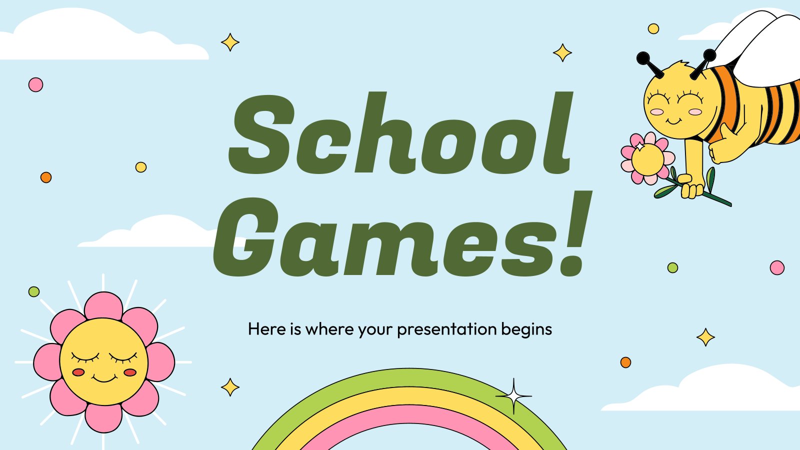 School Games! presentation template 