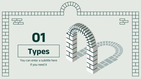 Art Lesson for High School: Types of Arches presentation template 