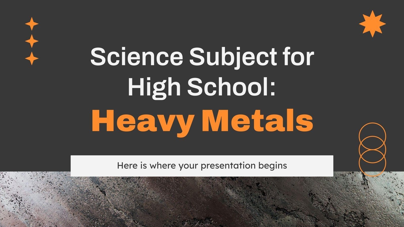 Science for High School Heavy Metals Google Slides