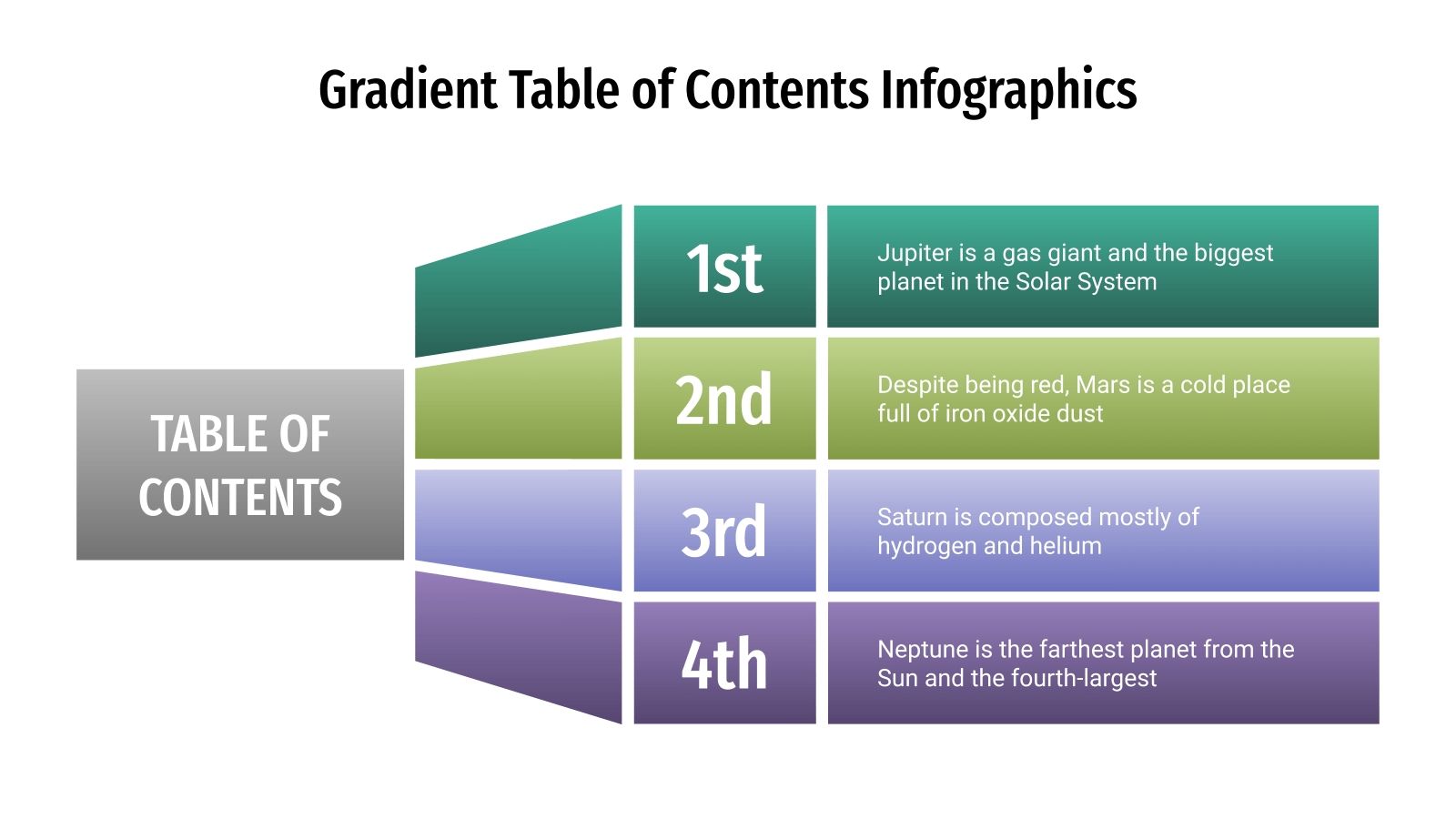 Gradient Table of Contents for Google Slides & PowerPoint