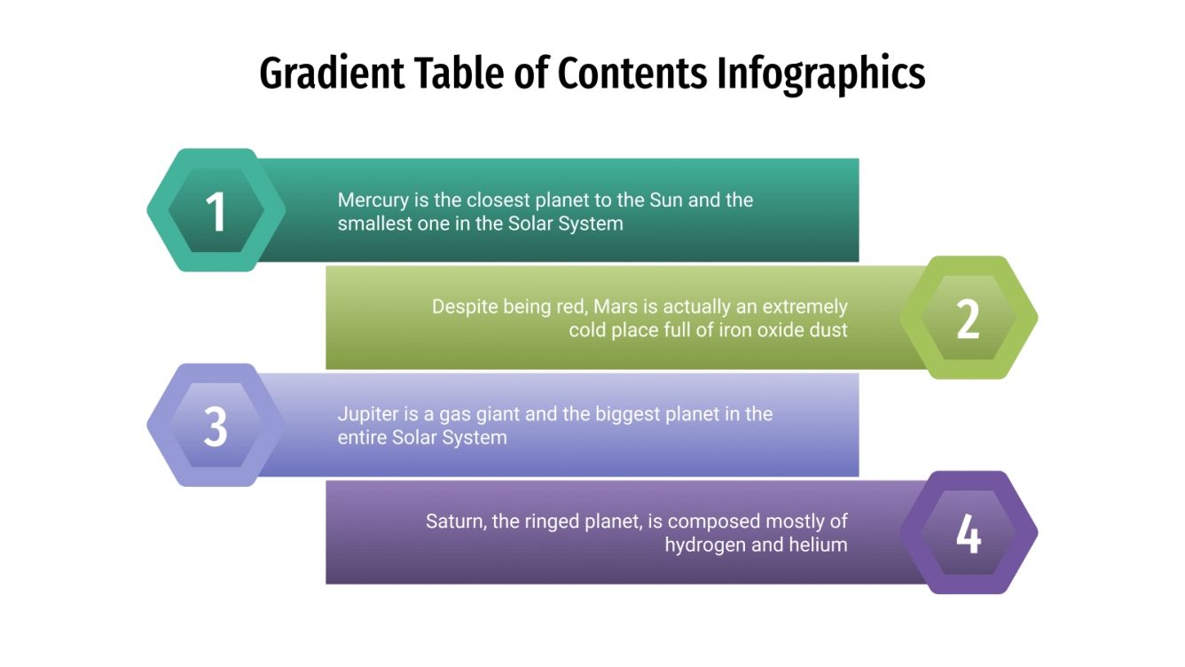 Gradient Table of Contents for Google Slides & PowerPoint