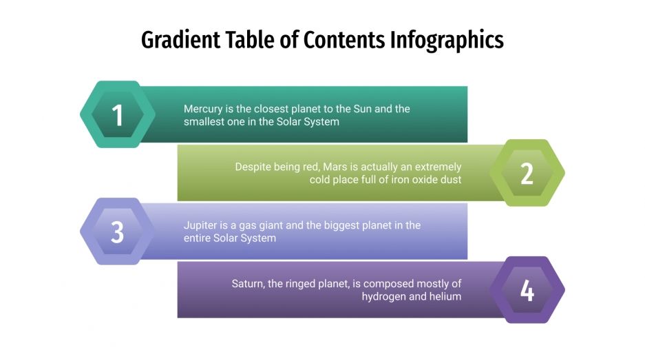 Gradient Table of Contents for Google Slides & PowerPoint