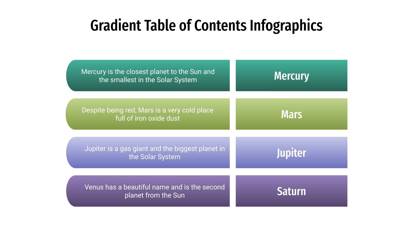 Gradient Table of Contents for Google Slides & PowerPoint