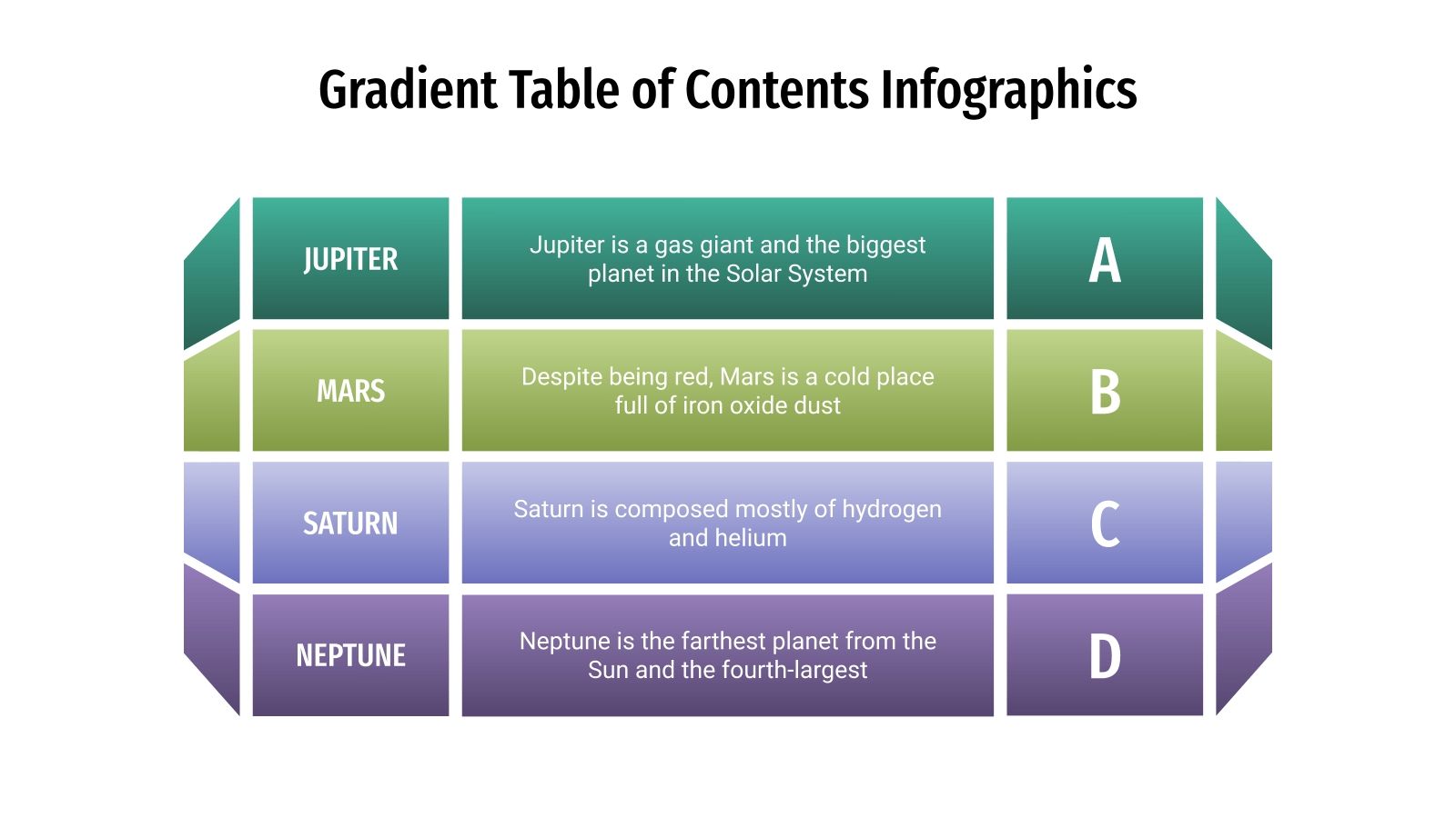Gradient Table of Contents for Google Slides & PowerPoint