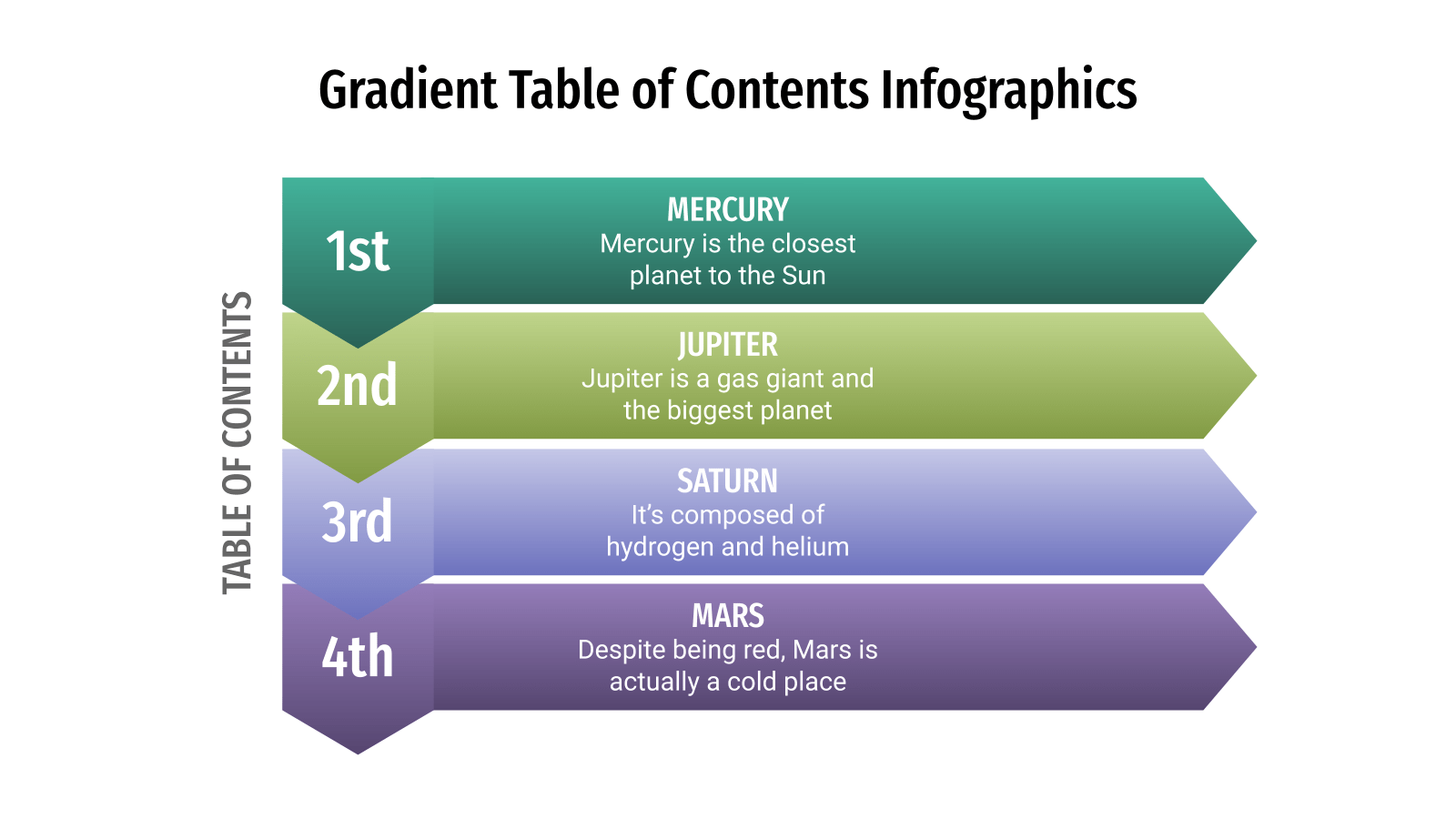 Gradient Table of Contents for Google Slides & PowerPoint