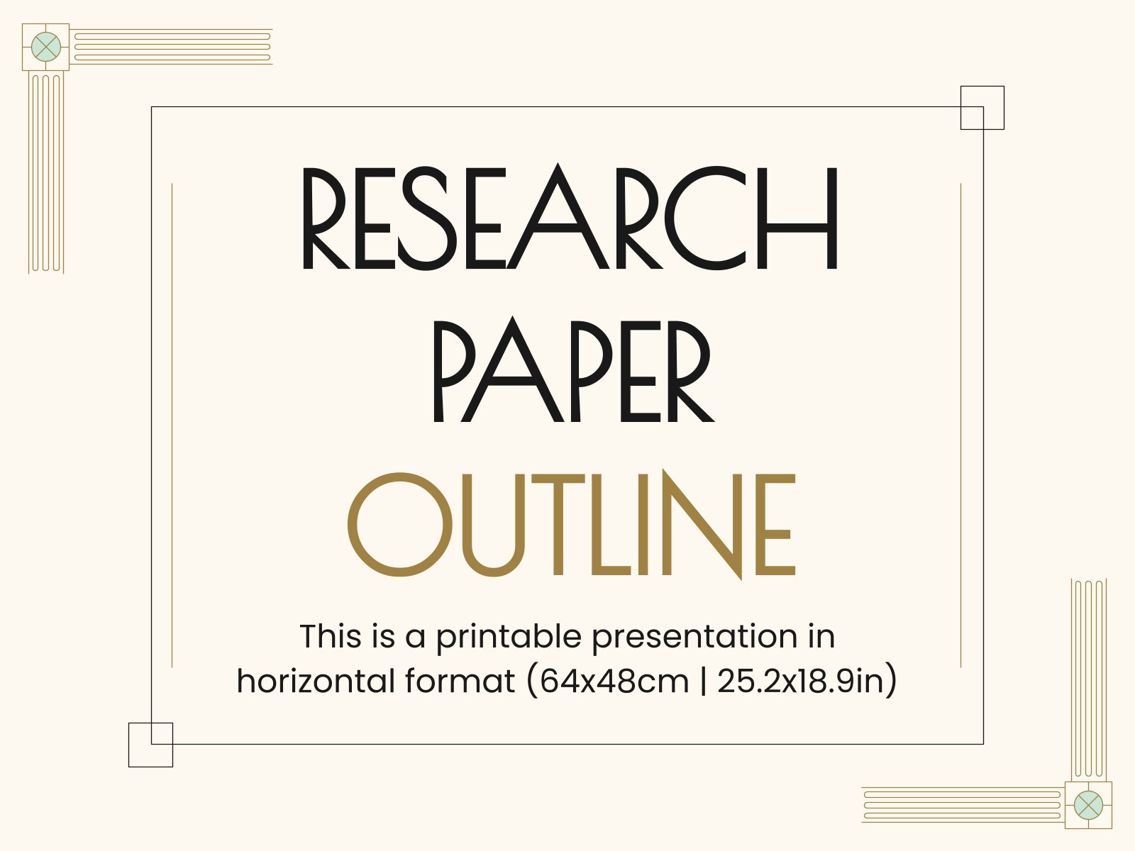 Research Paper Outline Google Slides PPT