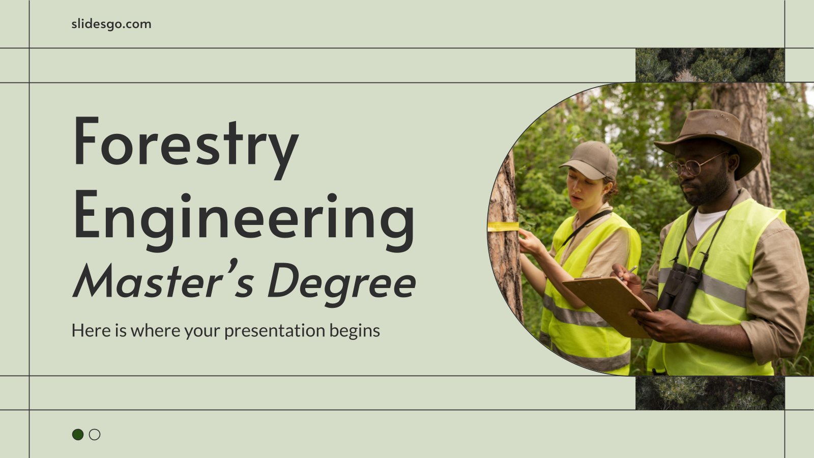 Forestry Engineering Master's Degree presentation template 