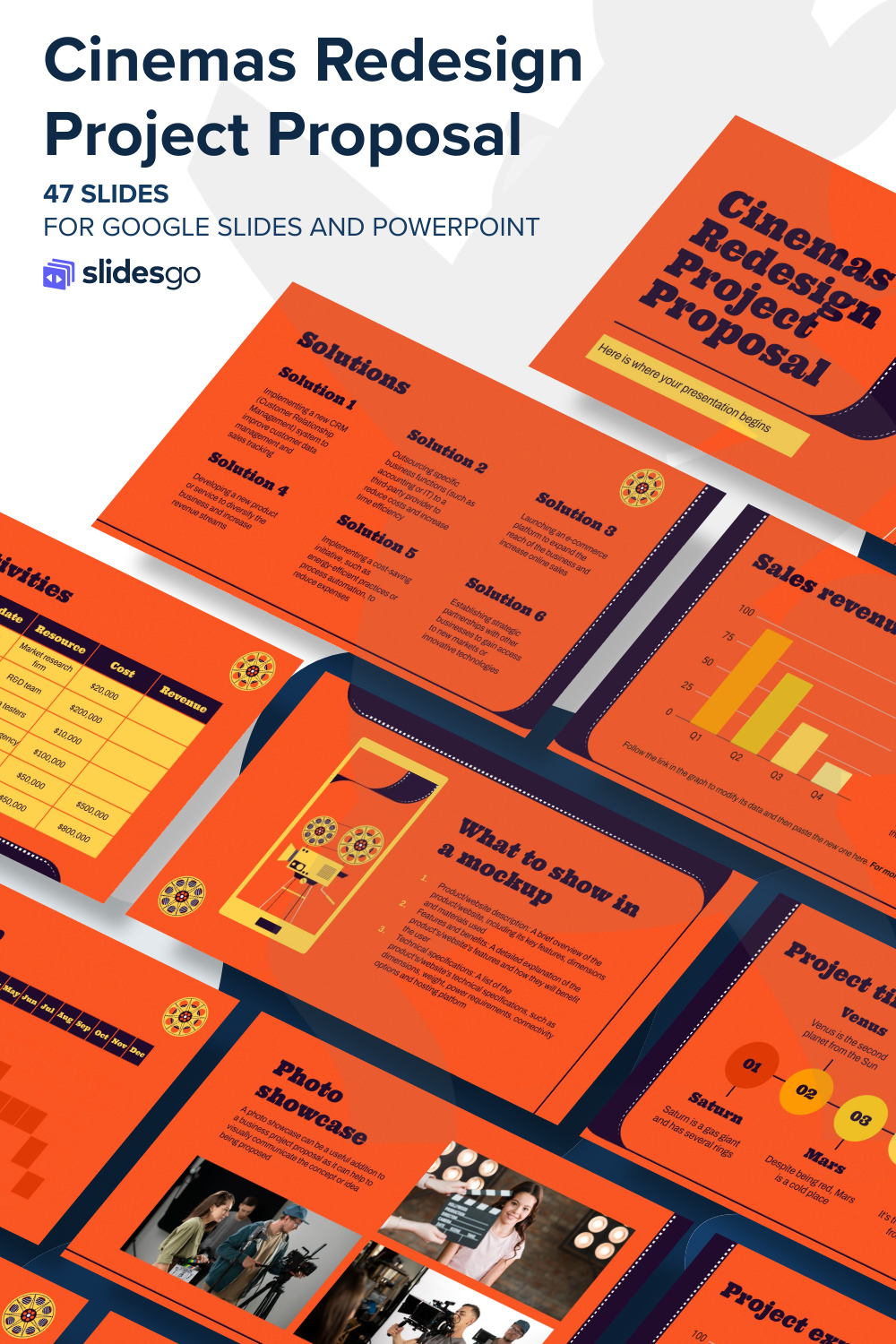 Cinemas Redesign Project Proposal | Google Slides & PPT
