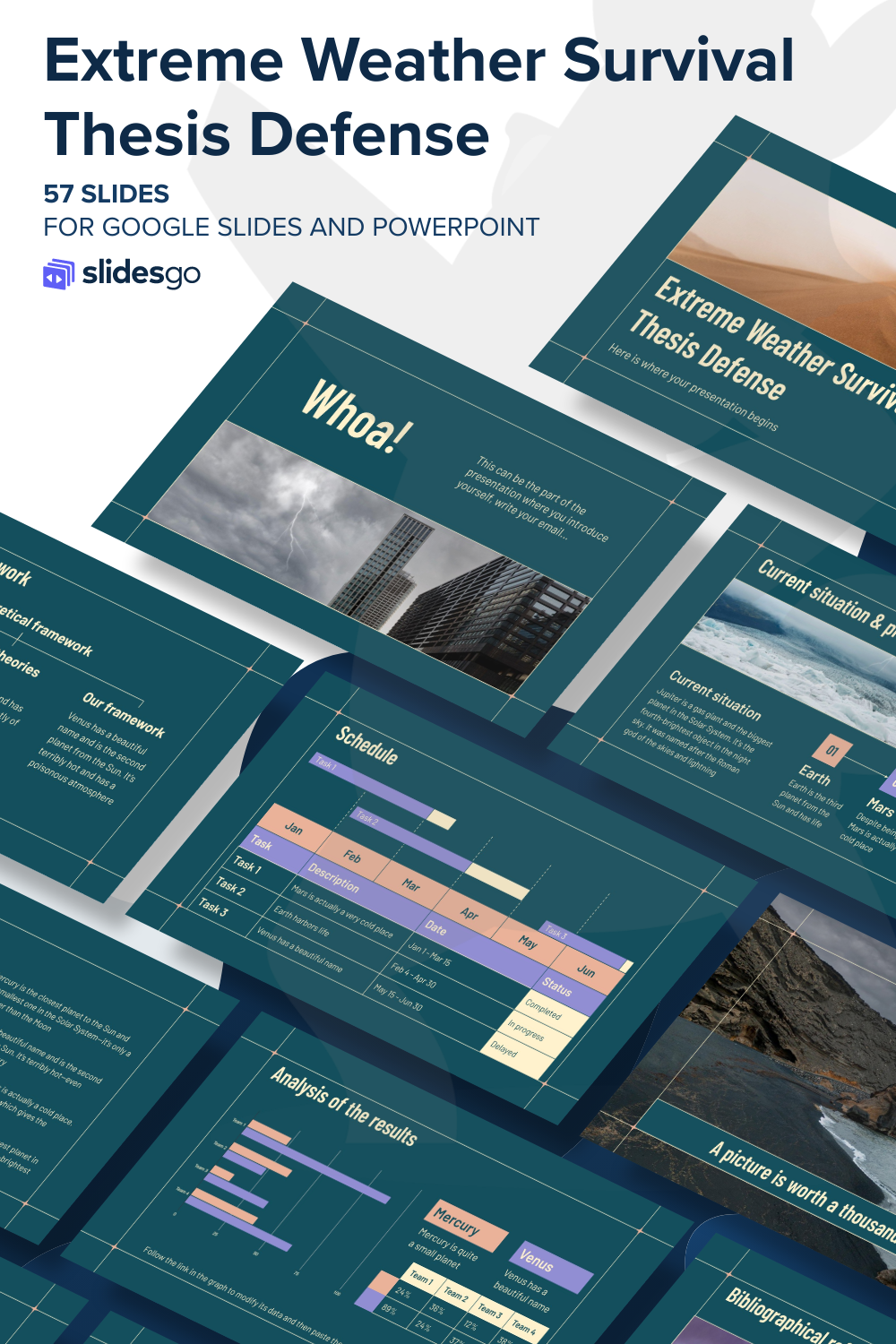 Extreme Weather Survival Thesis Defense | Google Slides