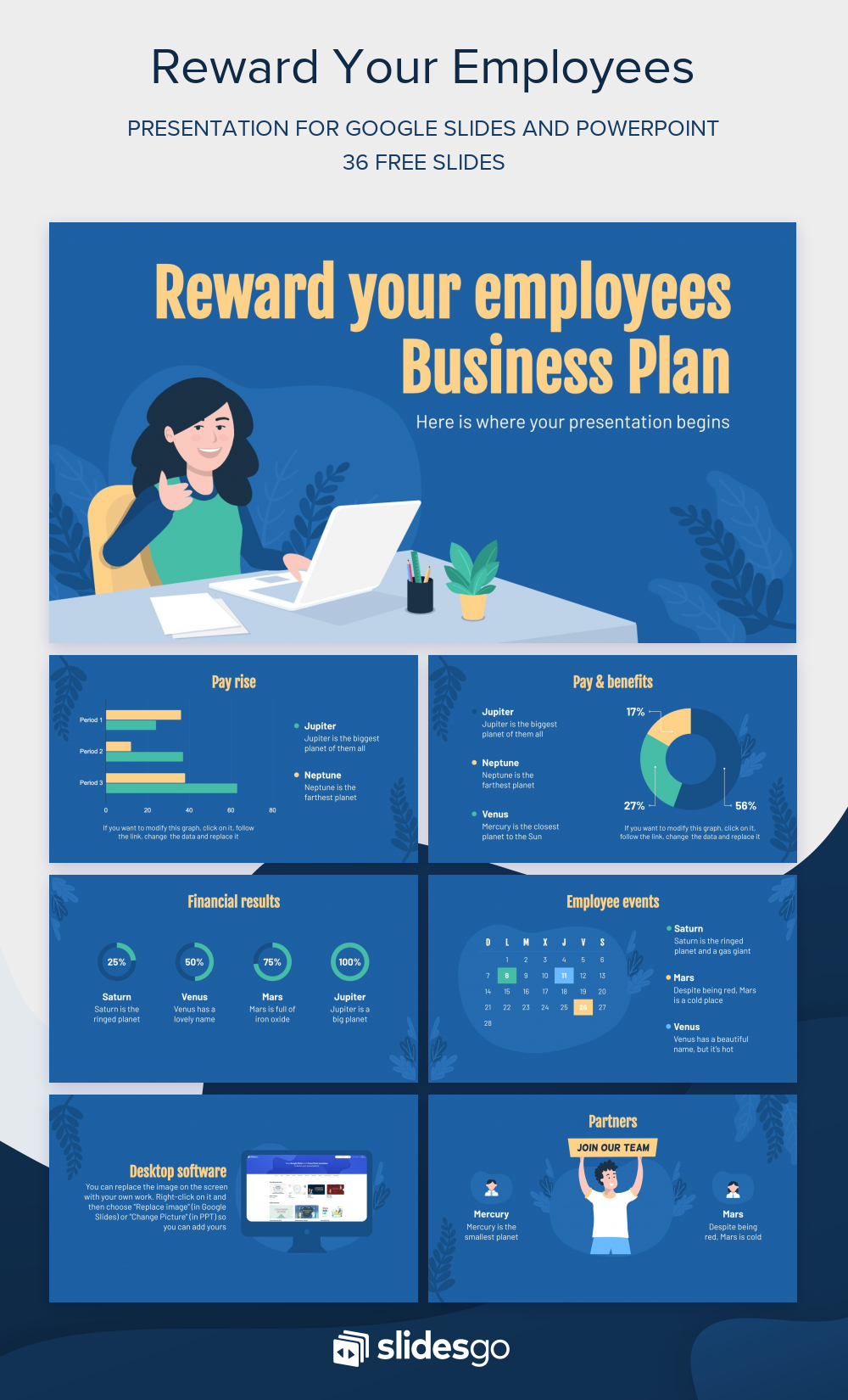 Reward Your Employees Business Plan | Google Slides & PPT