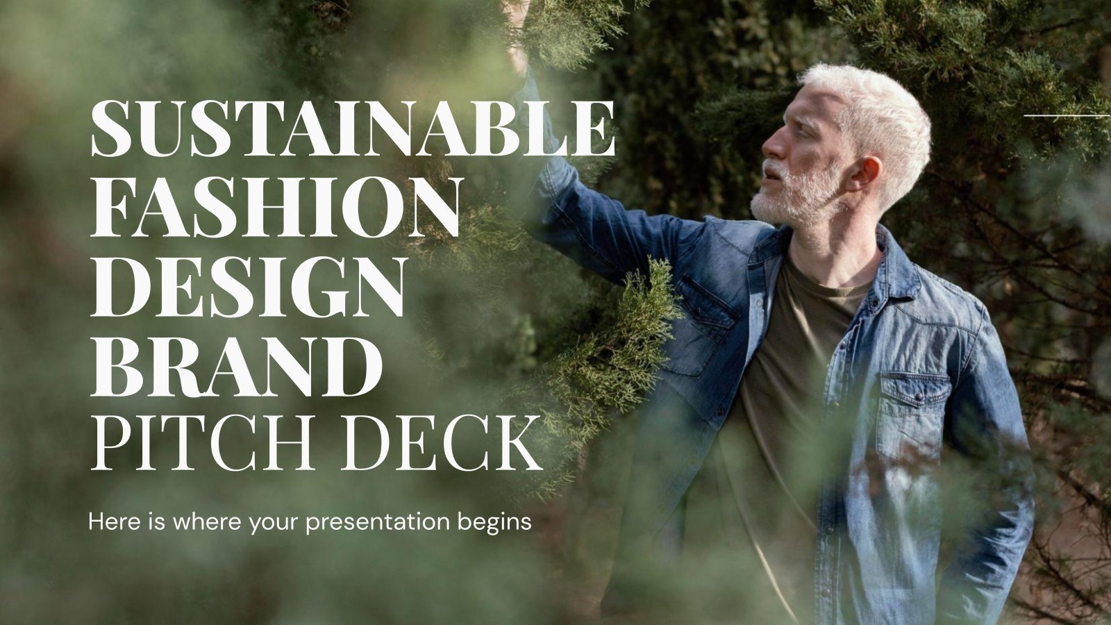 Sustainable Fashion Design Brand Pitch Deck Google Slides