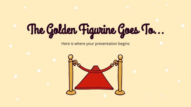 The Golden Figurine Goes To... presentation template