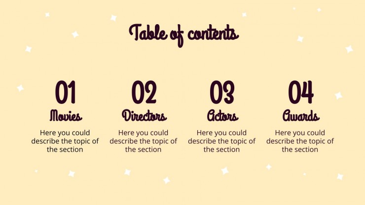 The Golden Figurine Goes To... presentation template