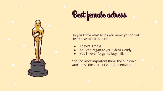 The Golden Figurine Goes To... presentation template