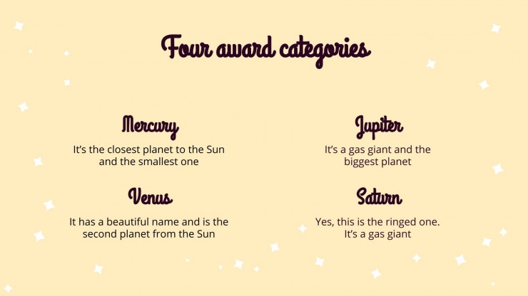 The Golden Figurine Goes To... presentation template