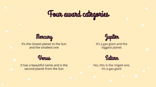 The Golden Figurine Goes To... presentation template