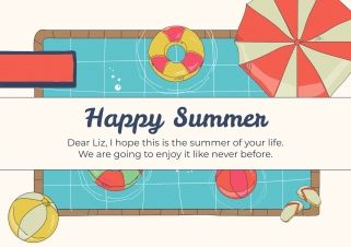 Doodle Greeting Cards presentation template