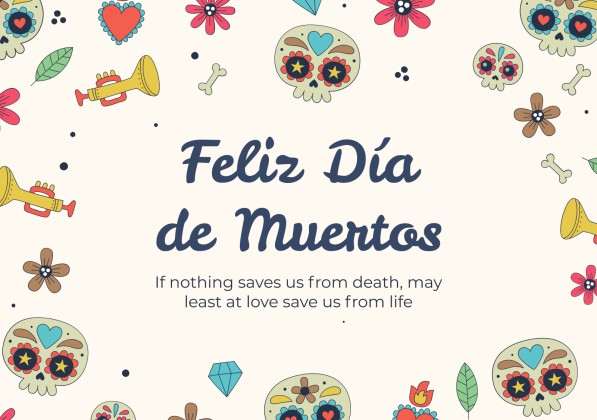 Plantilla de presentación Tarjetas de felicitación con doodles