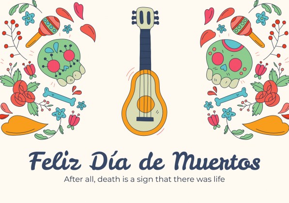 Plantilla de presentación Tarjetas de felicitación con doodles