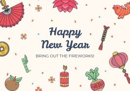 Doodle Greeting Cards presentation template