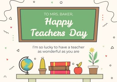 Doodle Greeting Cards presentation template