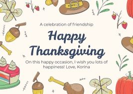 Doodle Greeting Cards presentation template