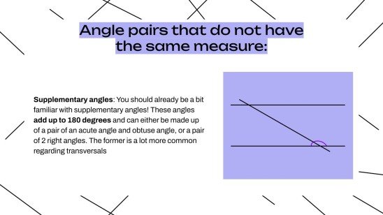 Transversals of Parallel Lines | Google Slides & PowerPoint