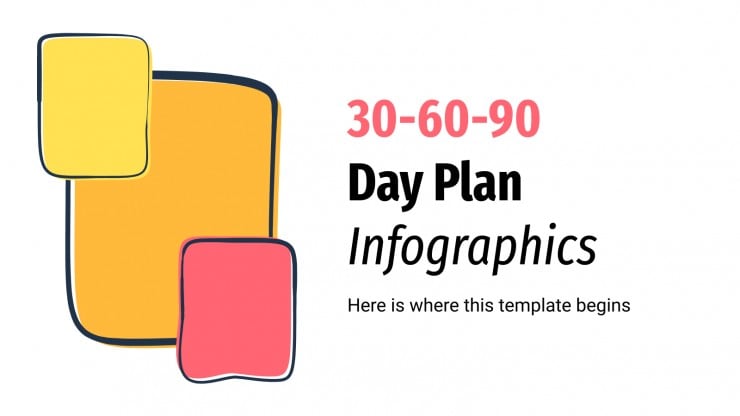 30-60-90 Day Plan Infographics presentation template