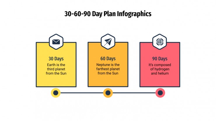 30-60-90 Day Plan Infographics presentation template