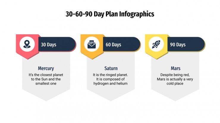 30-60-90 Day Plan Infographics presentation template
