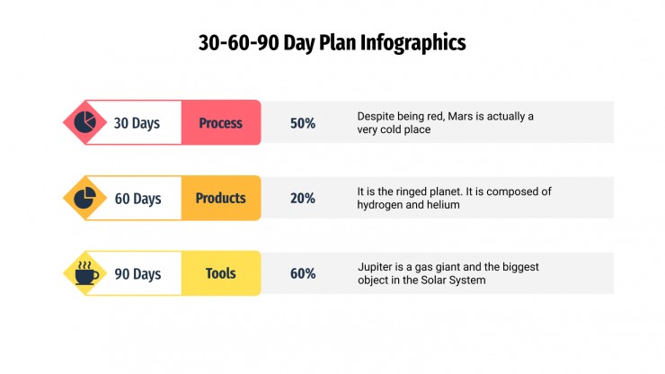 30-60-90 Day Plan Infographics presentation template