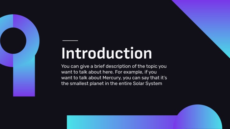 Geometric Gradient Professional Theme presentation template 