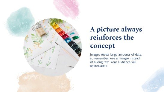 Happy Watercolor Month presentation template 