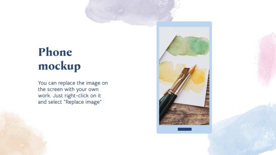 Happy Watercolor Month presentation template 