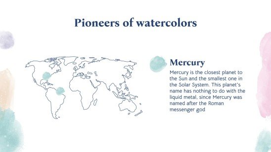 Happy Watercolor Month presentation template 