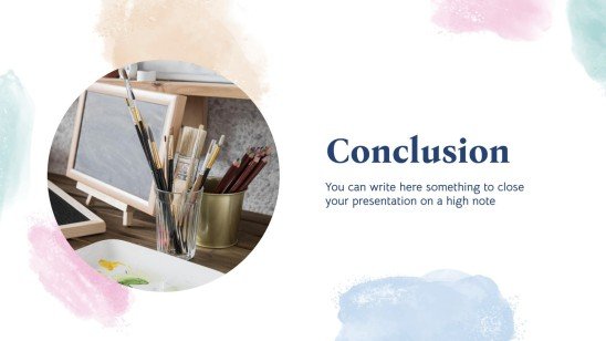 Happy Watercolor Month presentation template 