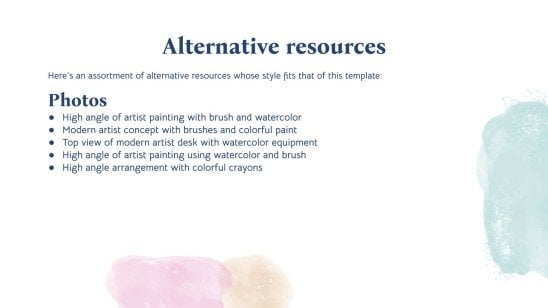 Happy Watercolor Month presentation template 