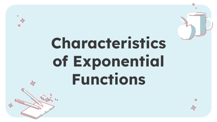 Modelo de apresentação Características das funções exponenciais