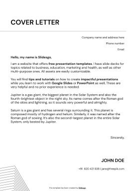 Advocacy Manager CV presentation template 