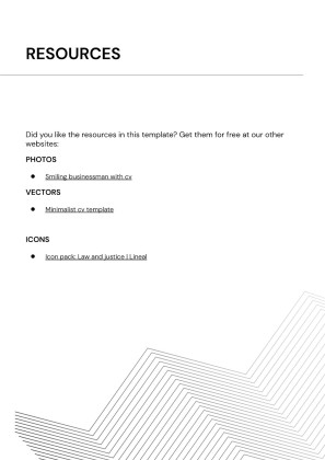 Advocacy Manager CV presentation template 