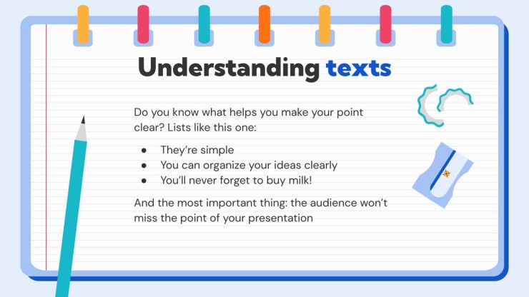 Strategies for Studying Texts presentation template 