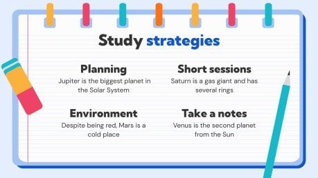 Strategies for Studying Texts presentation template 