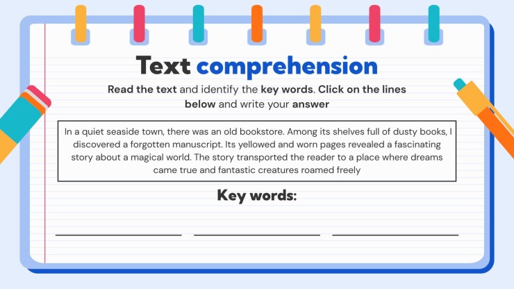 Strategies for Studying Texts presentation template 